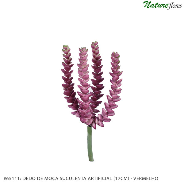 Dedo de Moça Suculenta Artificial (17cm) - Imagem 6