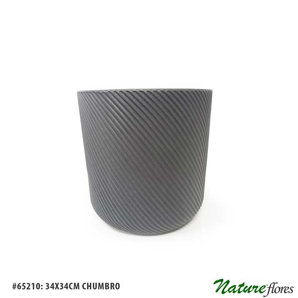 Vaso Poli Cilindro Chumbo - Imagem 3