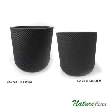 Vaso Poli Cilindro Preto