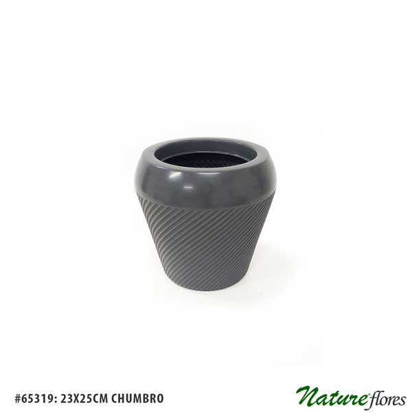 Vaso Poli Clássico Chumbo - Imagem 3