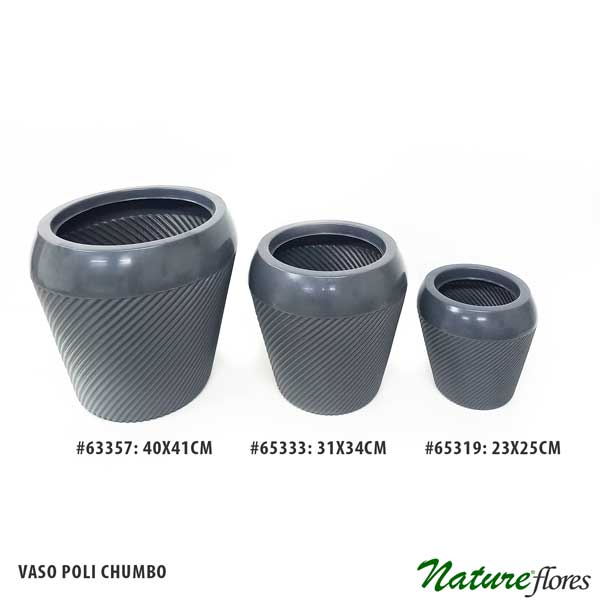 Vaso Poli Clássico Chumbo