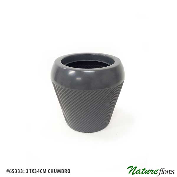 Vaso Poli Clássico Chumbo - Imagem 4