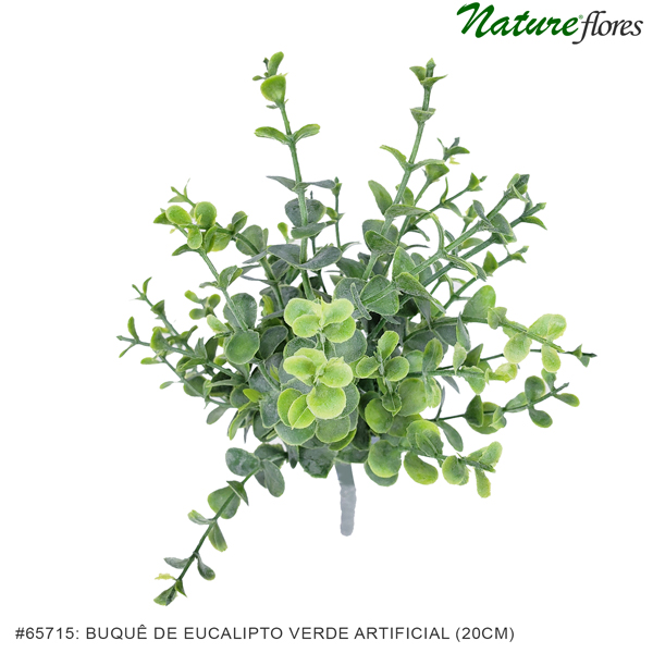 Buquê de Eucalipto Verde Artificial (20cm) - Imagem 2