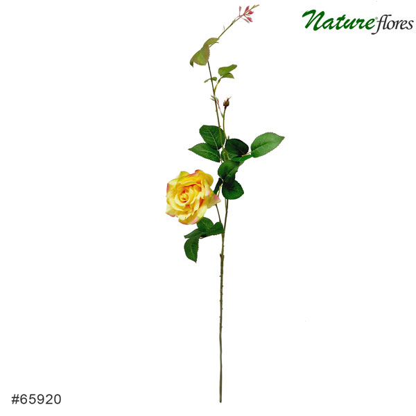 Galho de Rosa Flor Artificial 1F (90cm) - Imagem 5
