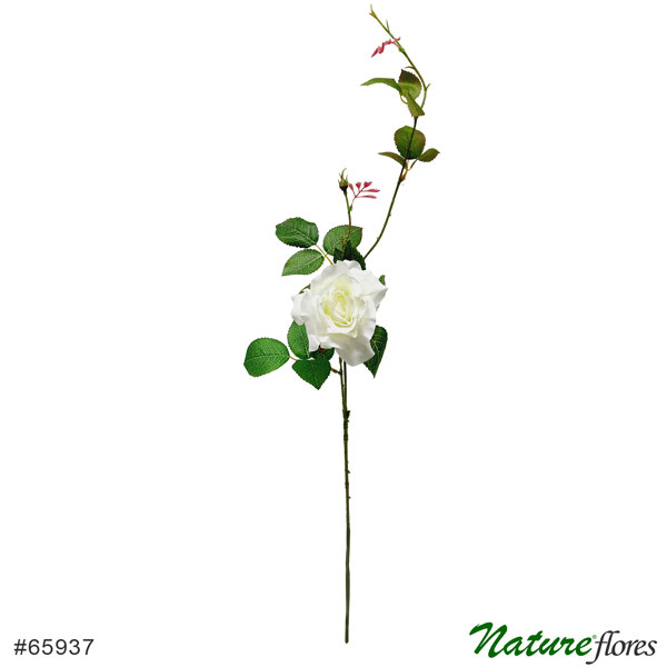 Galho de Rosa Flor Artificial 1F (90cm) - Imagem 3