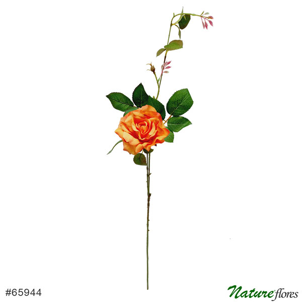 Galho de Rosa Flor Artificial 1F (90cm) - Imagem 8
