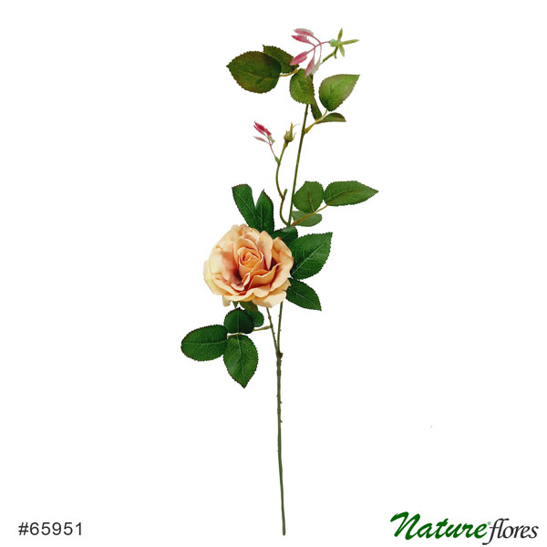 Galho de Rosa Flor Artificial 1F (90cm) - Imagem 6