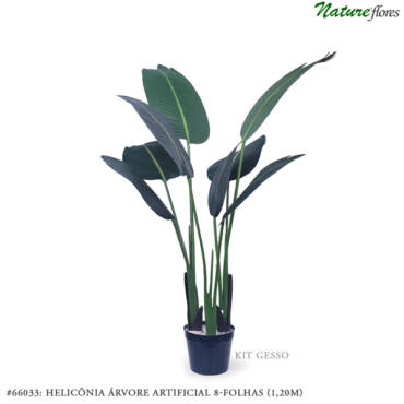 Helicônia Verde Árvore Artificial (1,20m)