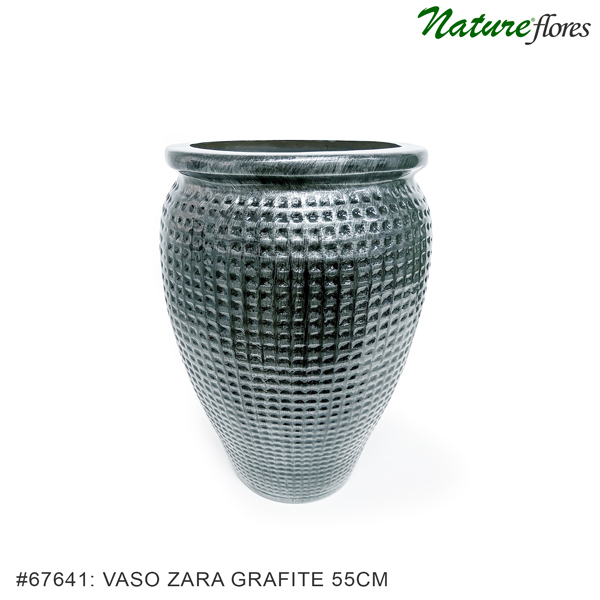 Vaso Fibra Zara - Grafite - Imagem 3