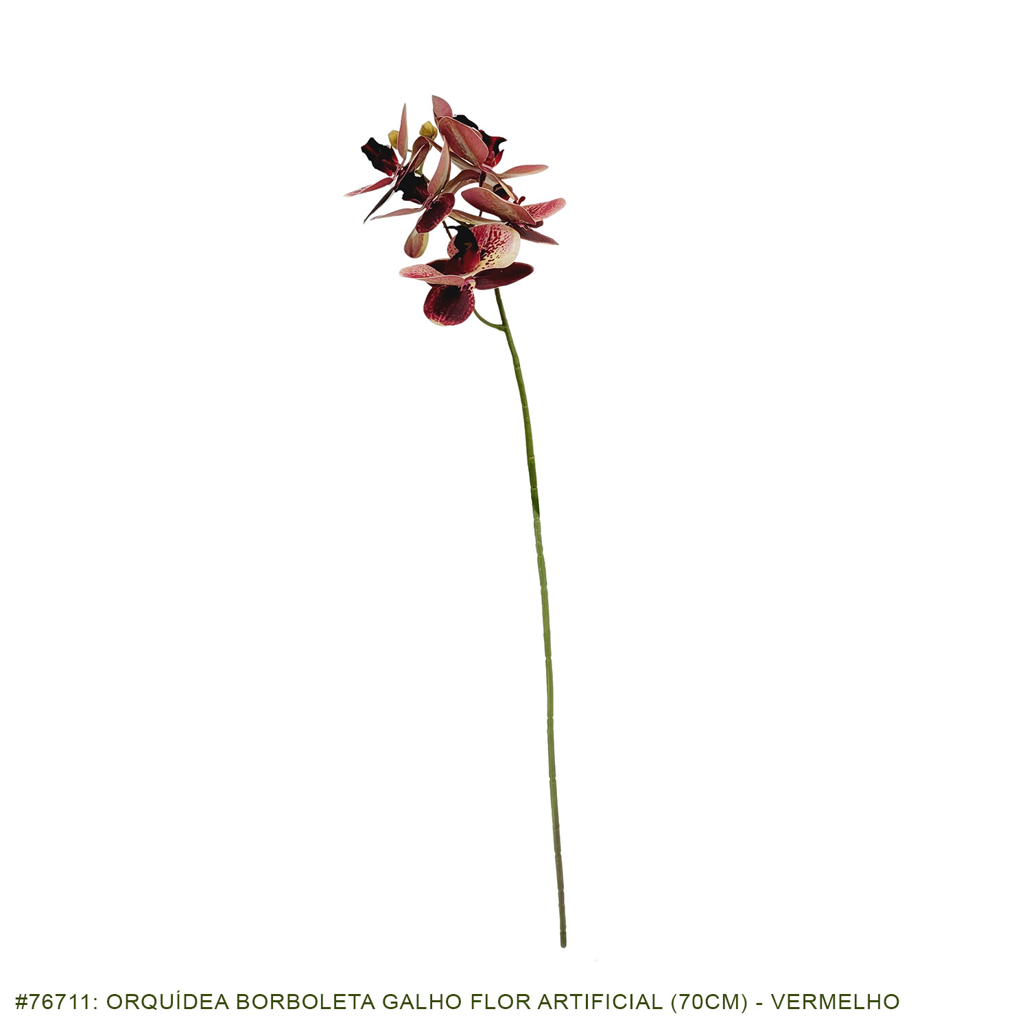 Orquídea Borboleta Galho Flor Artificial (70cm) - Imagem 3