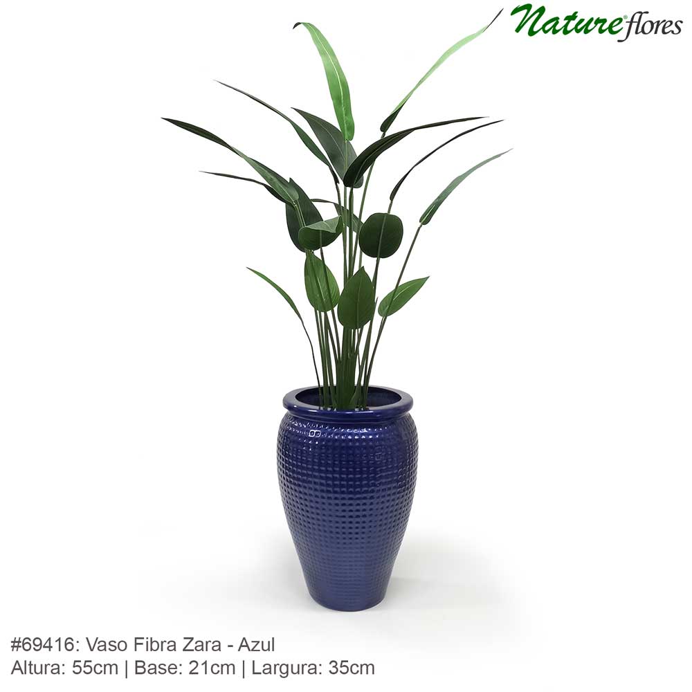 Vaso Fibra Zara - Azul - Imagem 4