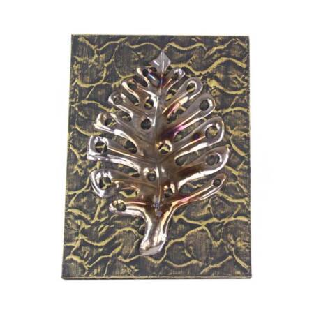 Folha Estilizada em metal (37x4x50cm)