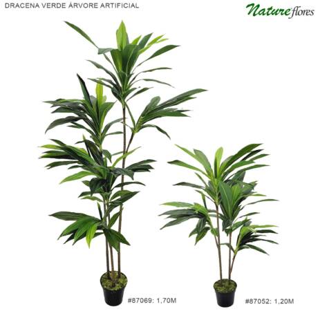 Dracena Verde Árvore Artificial