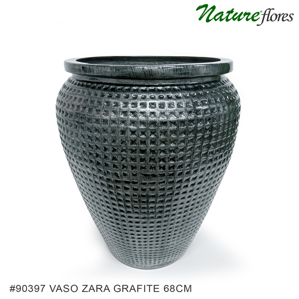 Vaso Fibra Zara - Grafite - Imagem 4