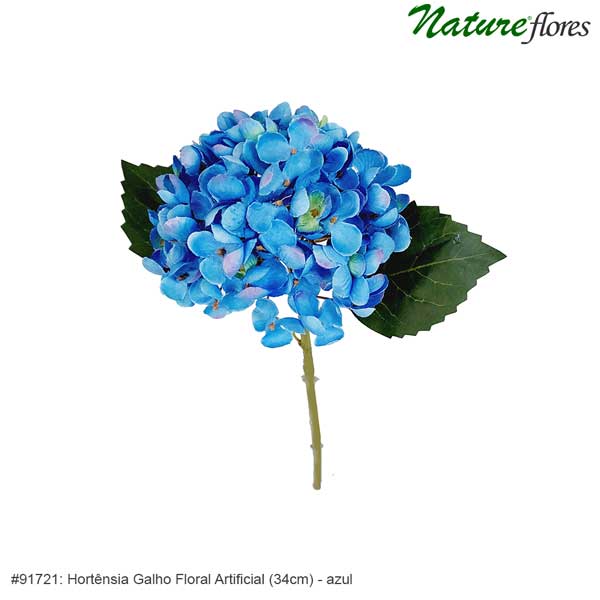 Hortênsia Galho Floral Artificial (34cm) - Imagem 6