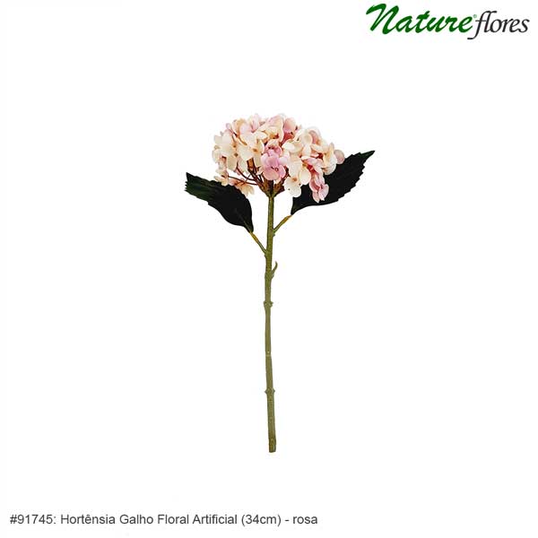 Hortênsia Galho Floral Artificial (34cm) - Imagem 7