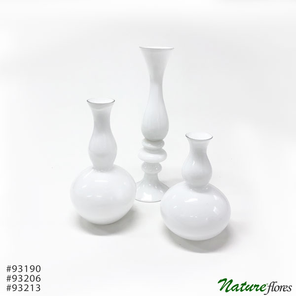 Coleção Bianco Vaso de Vidro Branco (29-50cm) - Imagem 2