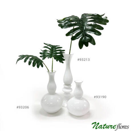Coleção Bianco Vaso de Vidro Branco (29-50cm)