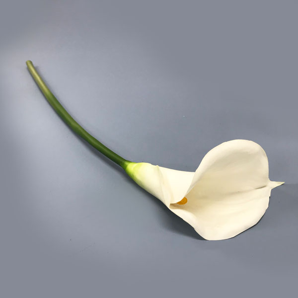 Copo de Leite Branco Galho Floral Artificial (70cm)