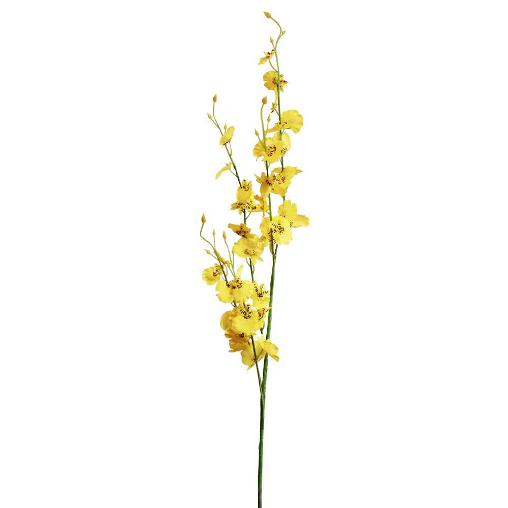 Orquídea Chuva de Ouro Amarelo Flor Artificial (85cm)
