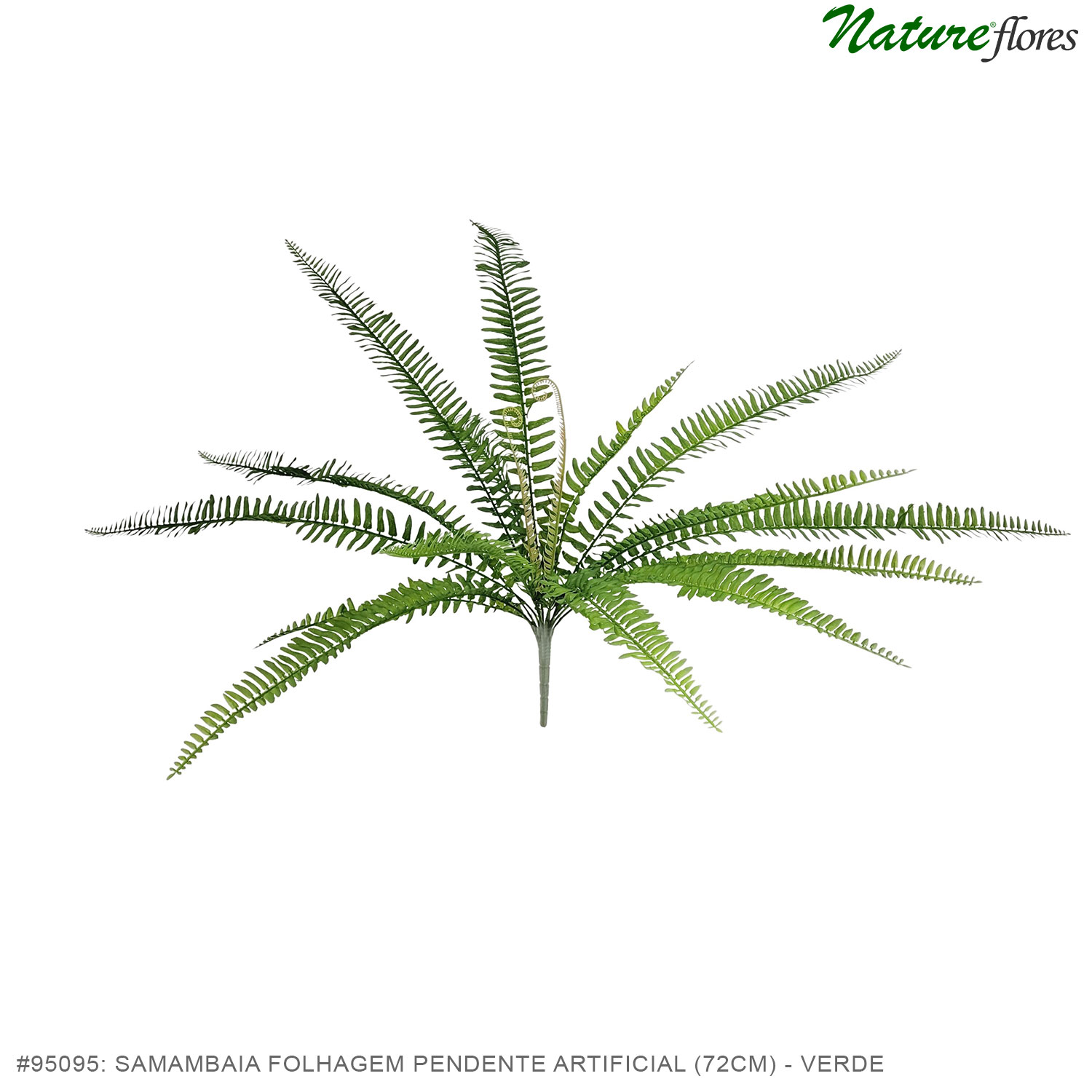 Samambaia Folhagem Pendente Artificial (72cm) - Imagem 2