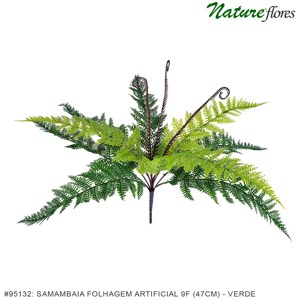 Samambaia Folhagem Artificial 9F (47cm) - Imagem 8
