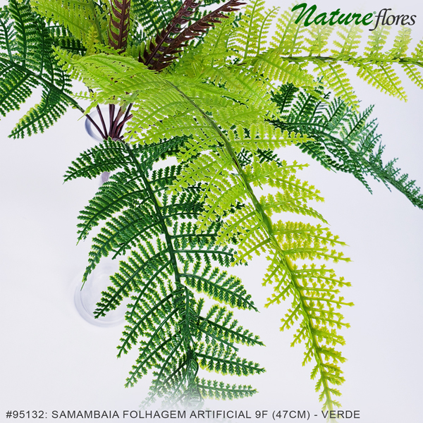 Samambaia Folhagem Artificial 9F (47cm) - Imagem 9