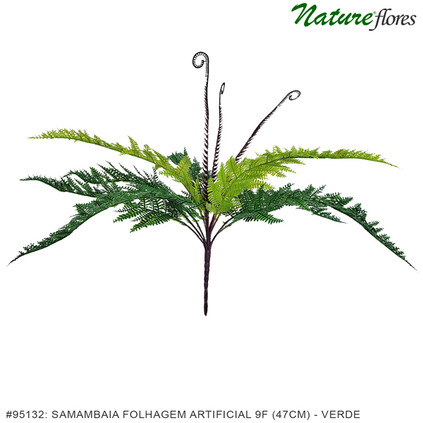 Samambaia Folhagem Artificial 9F (47cm) - Imagem 10