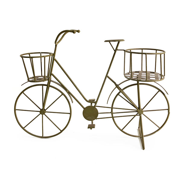 Bicicleta Clássica Suporte de Plantas em Metal (41cm) - Imagem 2