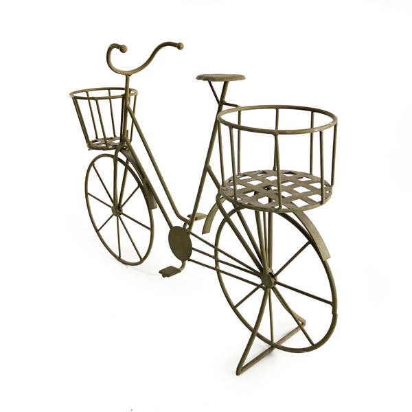 Bicicleta Clássica Suporte de Plantas em Metal (41cm) - Imagem 3