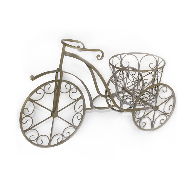 Bicicleta Paris Suporte de Plantas em Metal (41cm) - Imagem 6