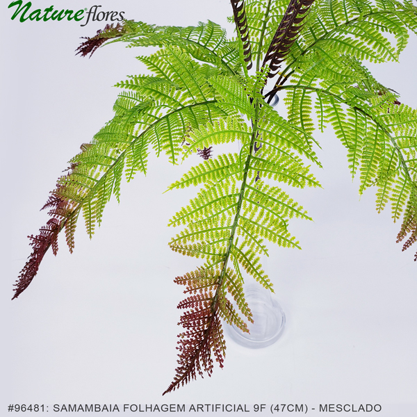 Samambaia Folhagem Artificial 9F (47cm) - Imagem 2