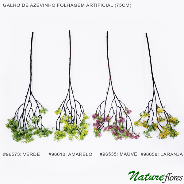 Galho Azevinho Folhagem Artificial (75cm) - Imagem 2
