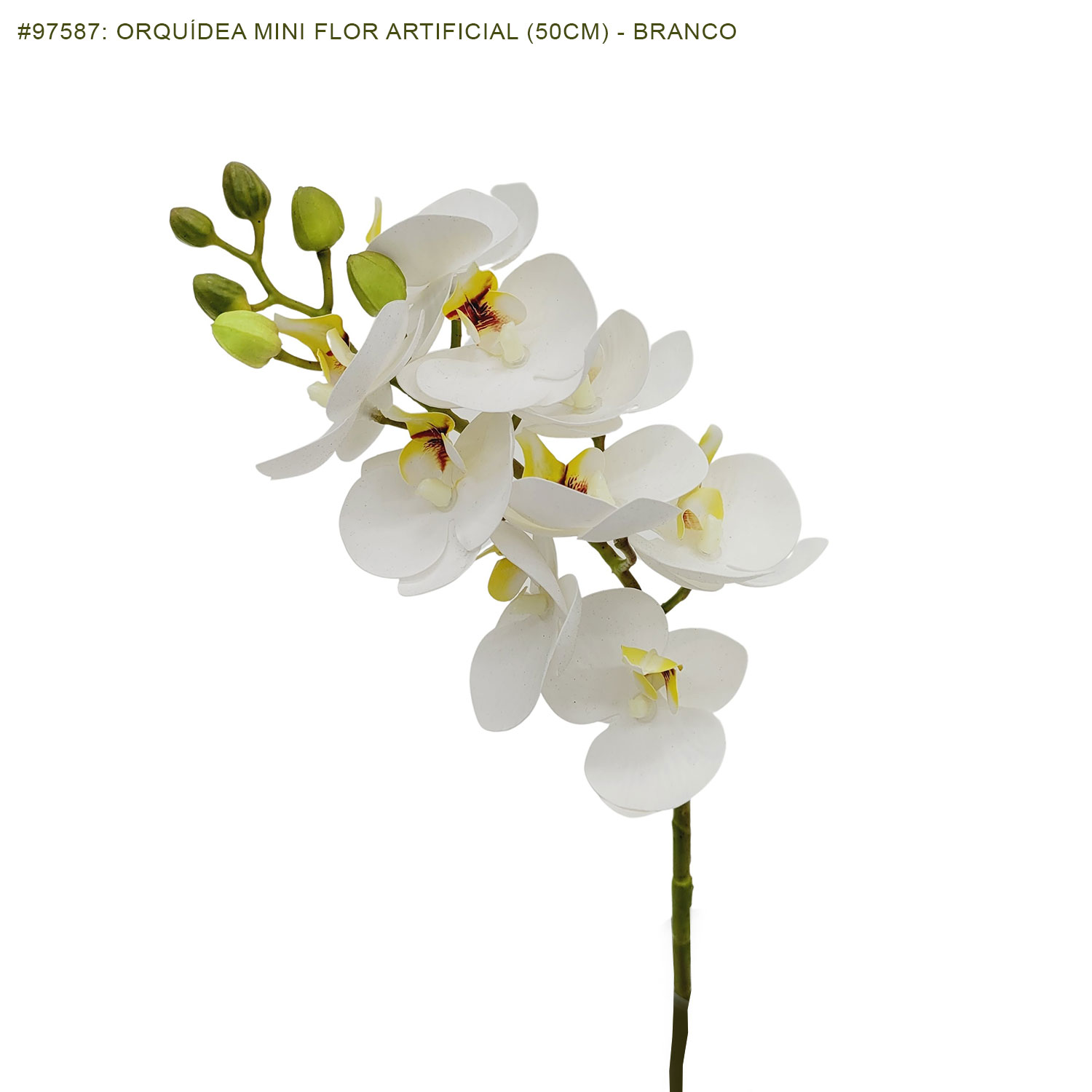 Orquídea Mini Flor Artificial (50cm) - Imagem 7