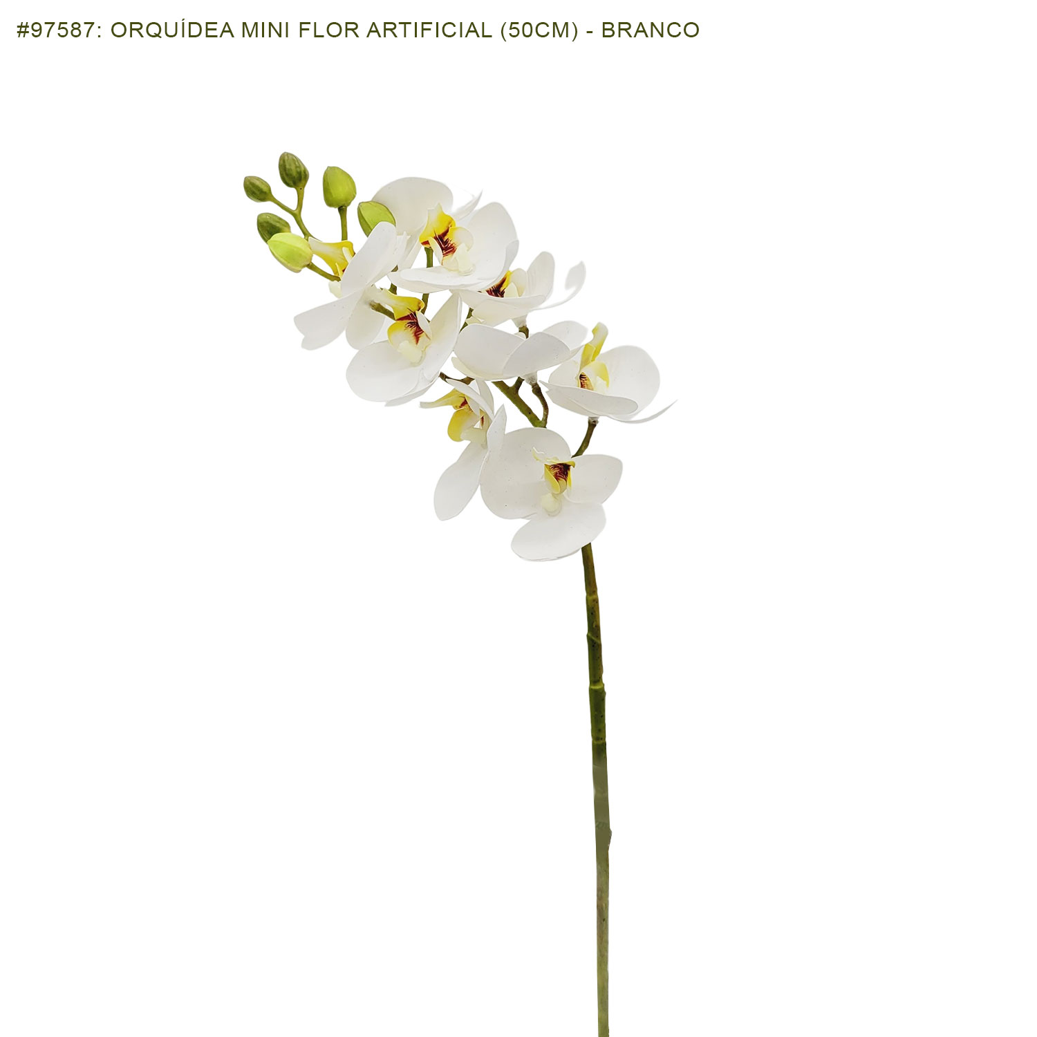 Orquídea Mini Flor Artificial (50cm) - Imagem 8