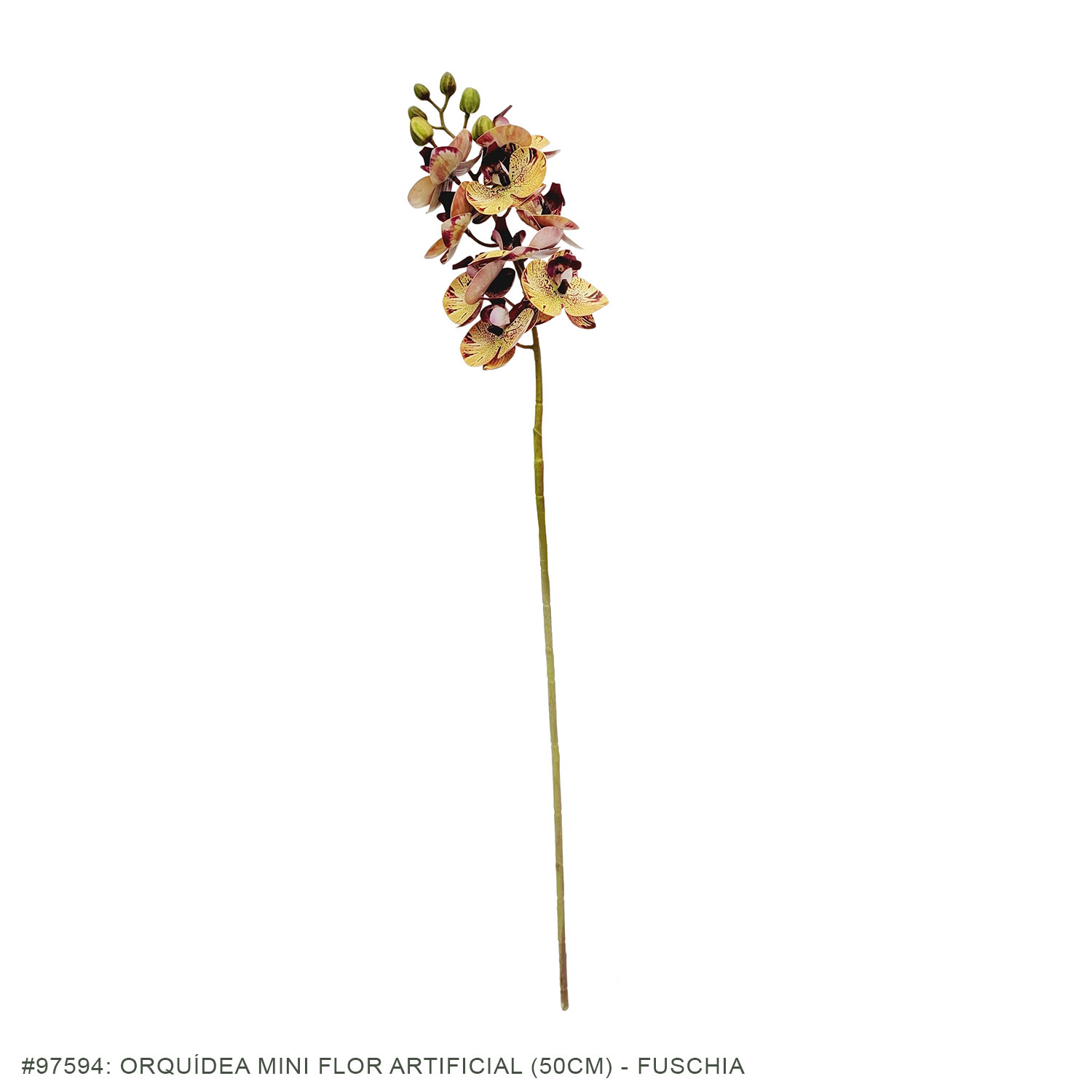 Orquídea Mini Flor Artificial (50cm) - Imagem 3