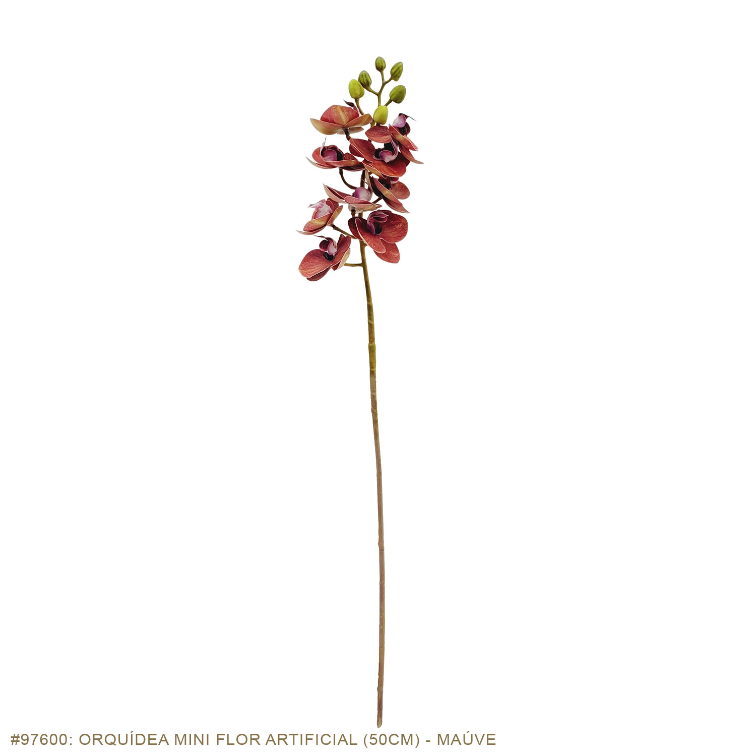 Orquídea Mini Flor Artificial (50cm) - Imagem 9
