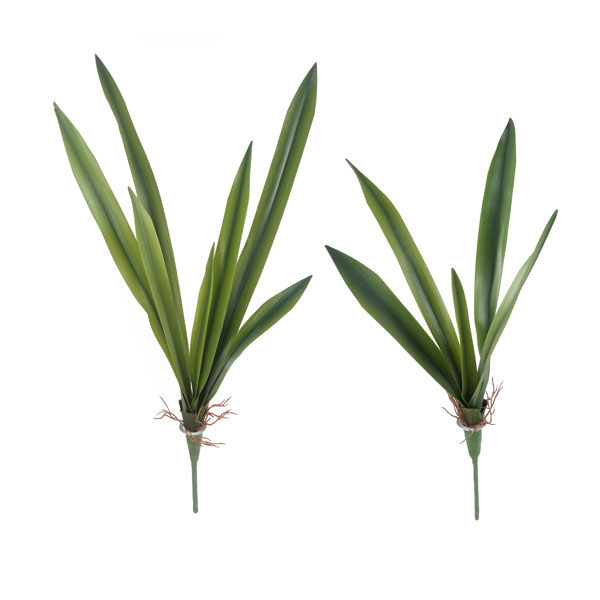 Folha Artificial de Orquídea Verde em Silicone - Imagem 5