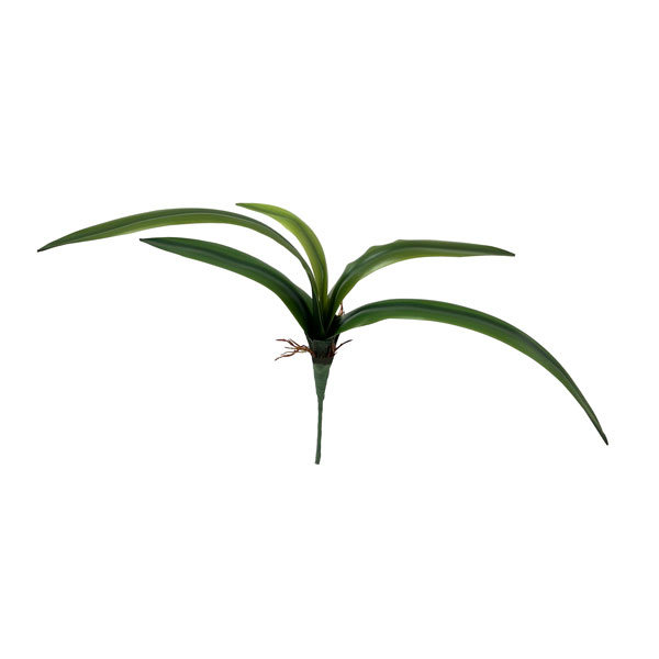 Folha Artificial de Orquídea Verde em Silicone - Imagem 6