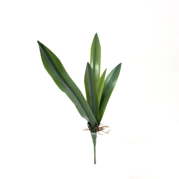 Folha Artificial de Orquídea Verde em Silicone - Imagem 7