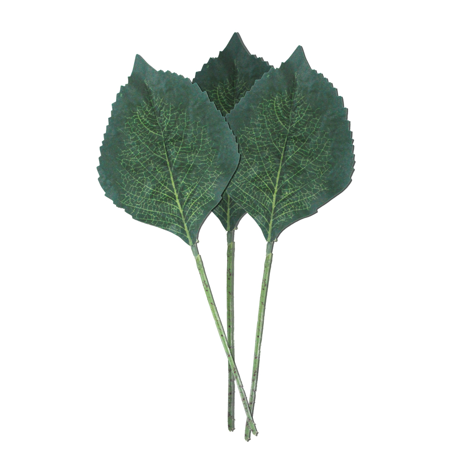 Folha de Hortênsia Artificial (36cm) - 3 peças