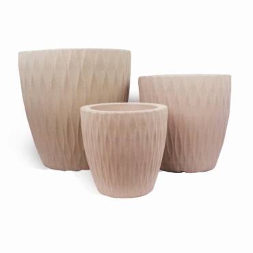 Vaso Maresias Redondo Areia em Polietileno