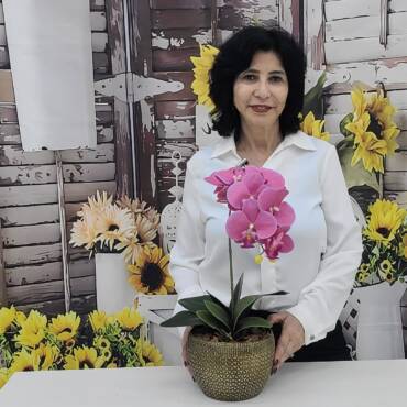 Kit Faça Você Mesmo Arranjo de Orquidea 104