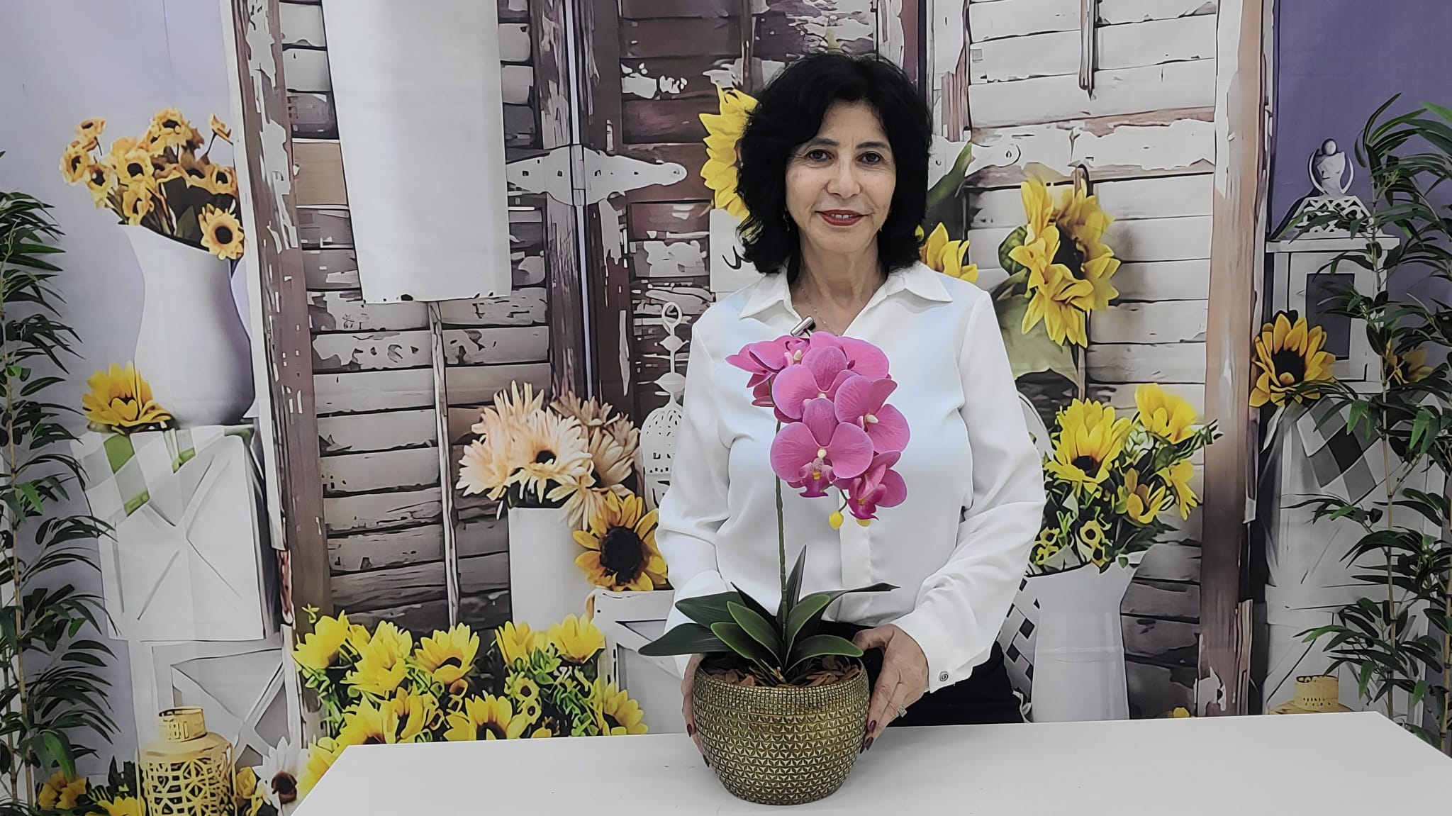 Kit Faça Você Mesmo Arranjo de Orquidea 104